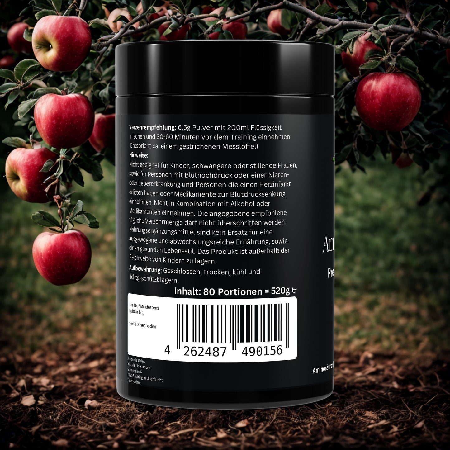Pre-Workout Booster Apfel