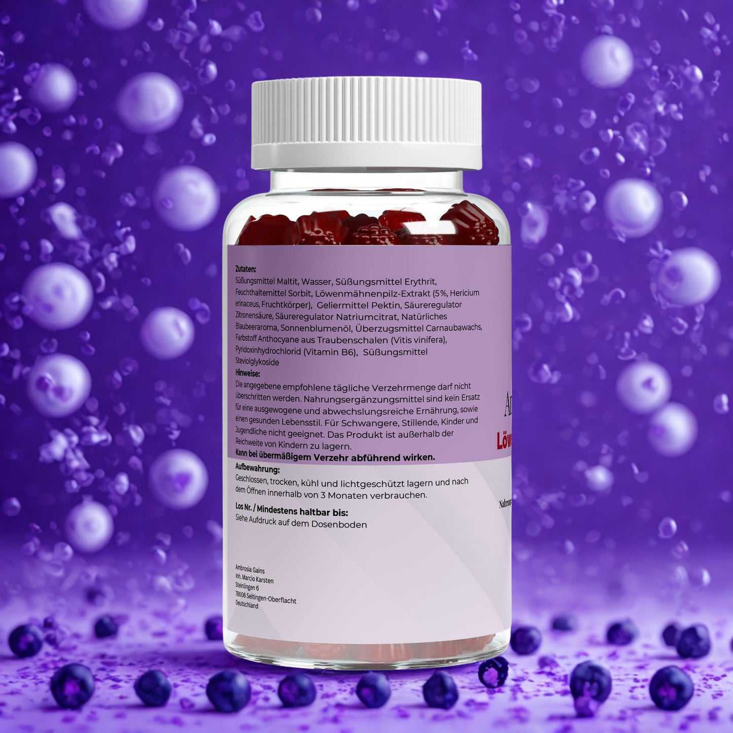 Löwenmähne Vitamin B6 Gummies