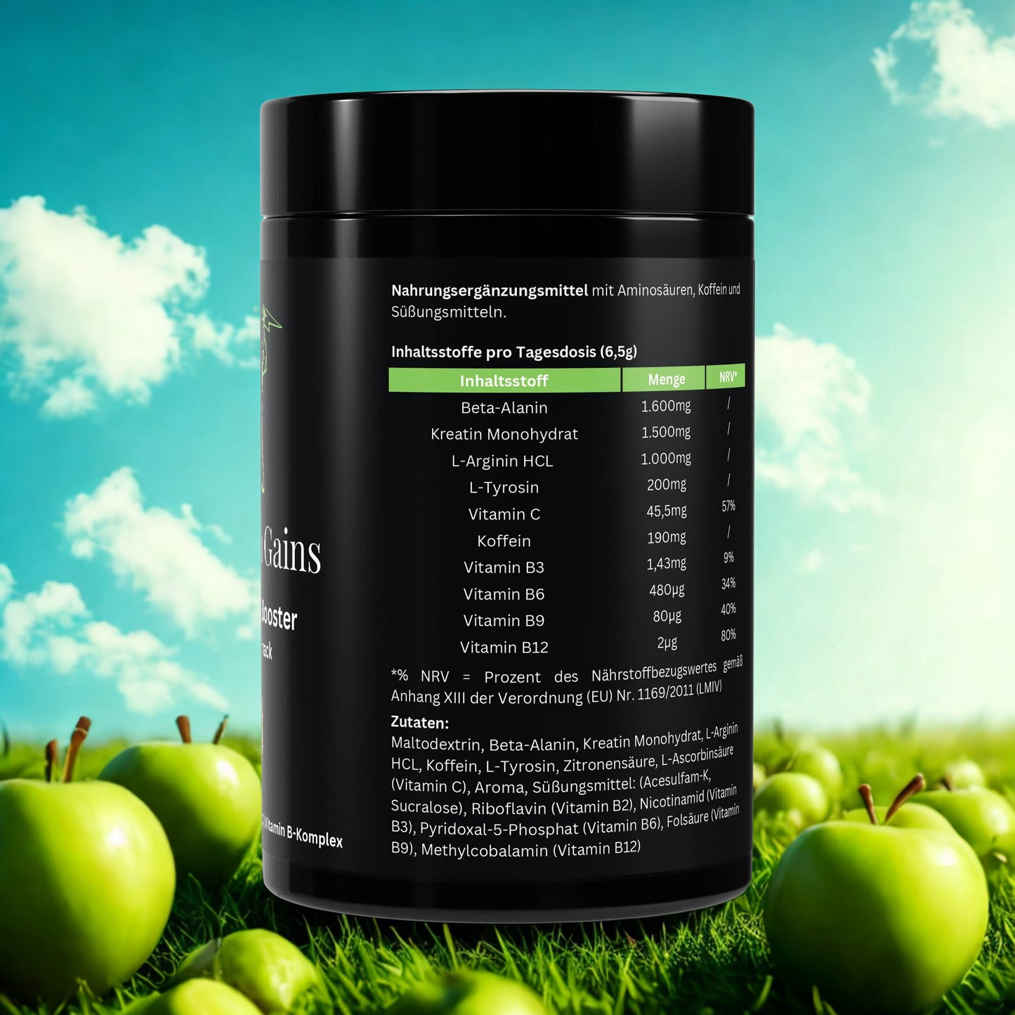 Pre-Workout Booster Apfel