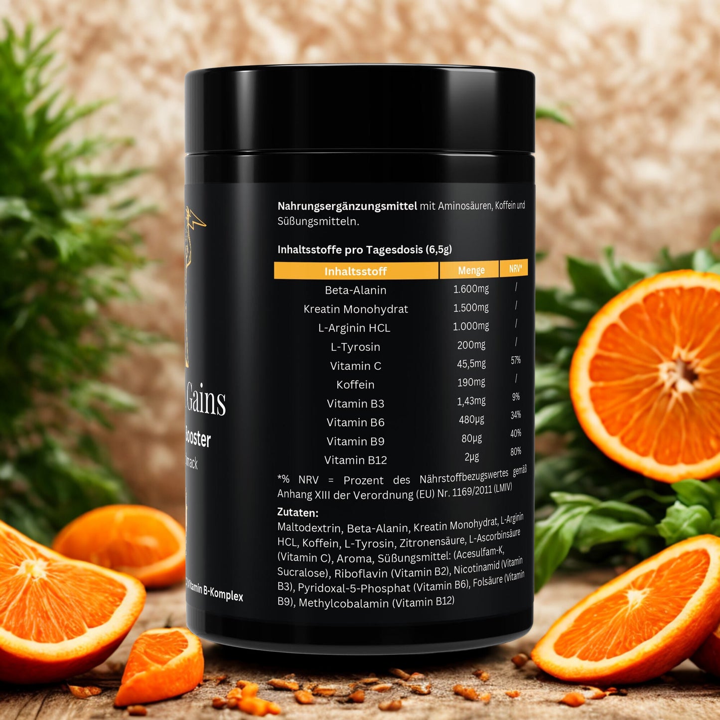 Pre-Workout Booster Orange