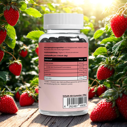 Shilajit Gummies Vitamin C,B6, B12